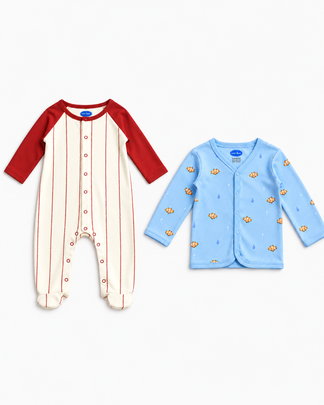 Newborn Essentials | Raglan Baseball and Clownfish