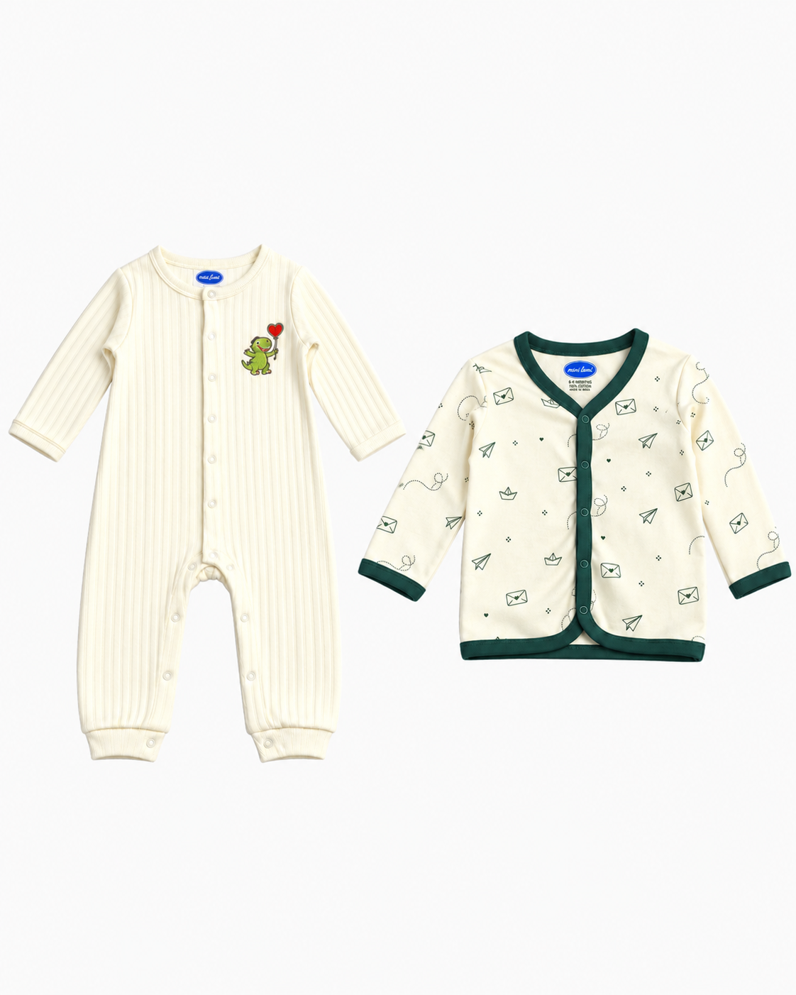 Play and Sleep Bundle | Embroidered Dino and Papercraft