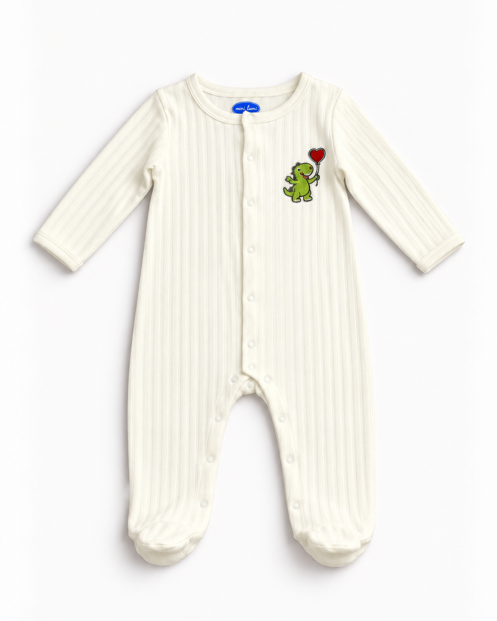 Sleepsuit — Embroidered Dino Design