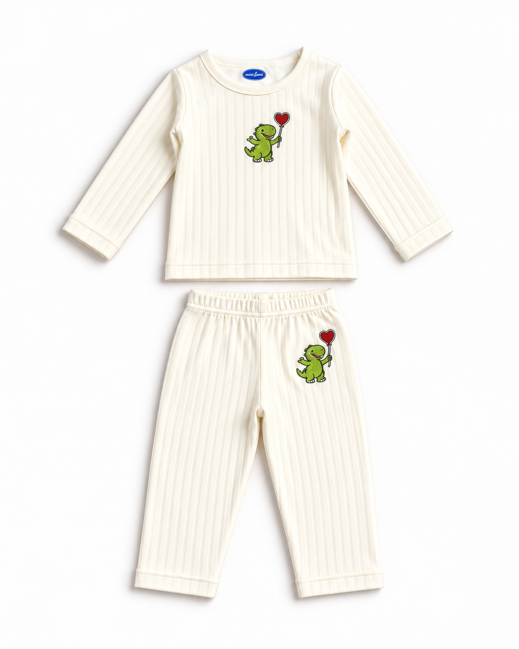 Night Suit — Embroidered Dino Design