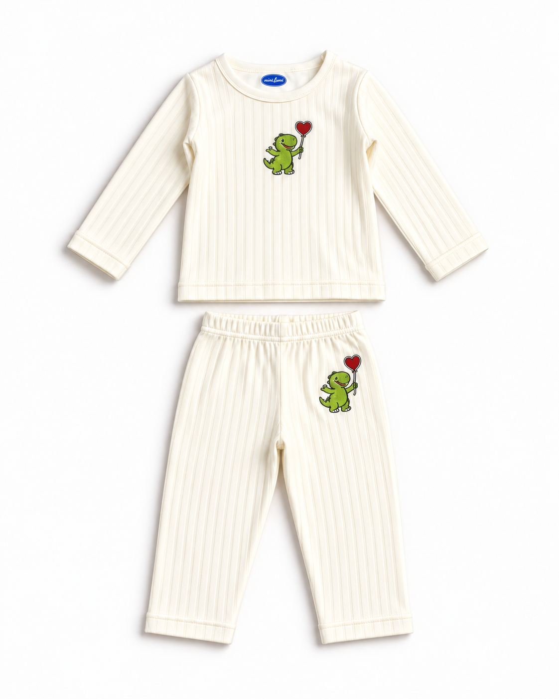 Night Suit — Embroidered Dino Design