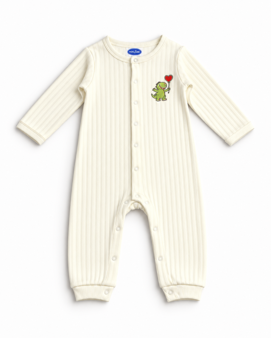 Romper — Embroidered Dino Design