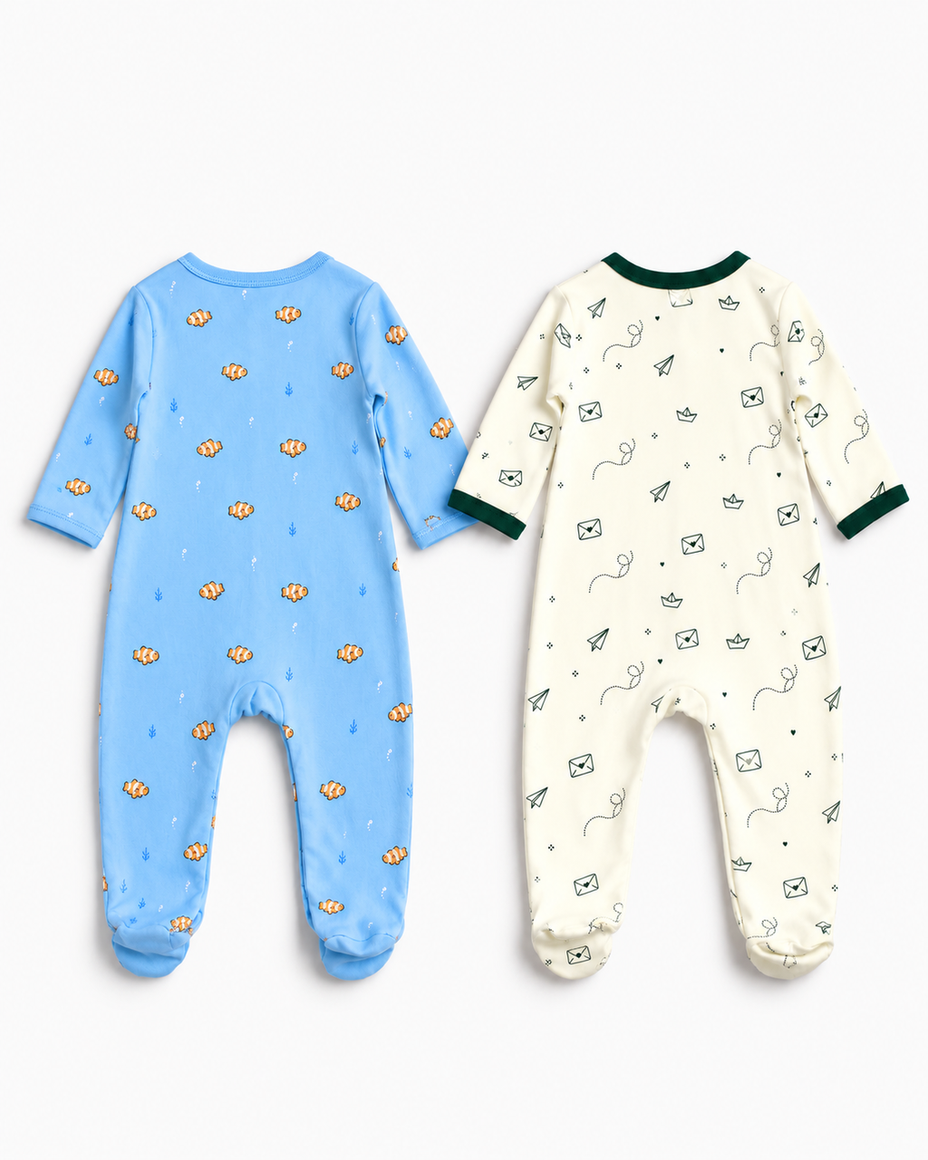 Sleepsuit 2-Piece Set | Clownfish and Papercraft