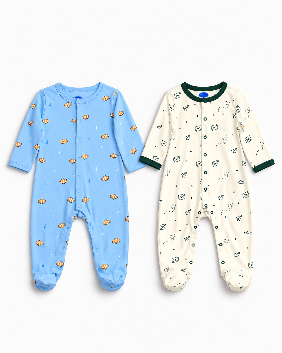 Sleepsuit 2-Piece Set | Clownfish and Papercraft