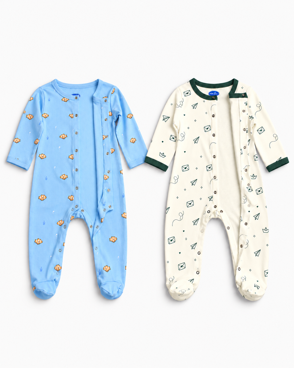 Sleepsuit 2-Piece Set | Clownfish and Papercraft