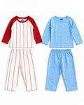 Night Suit 2-Piece Set | Raglan Baseball and Clownfish