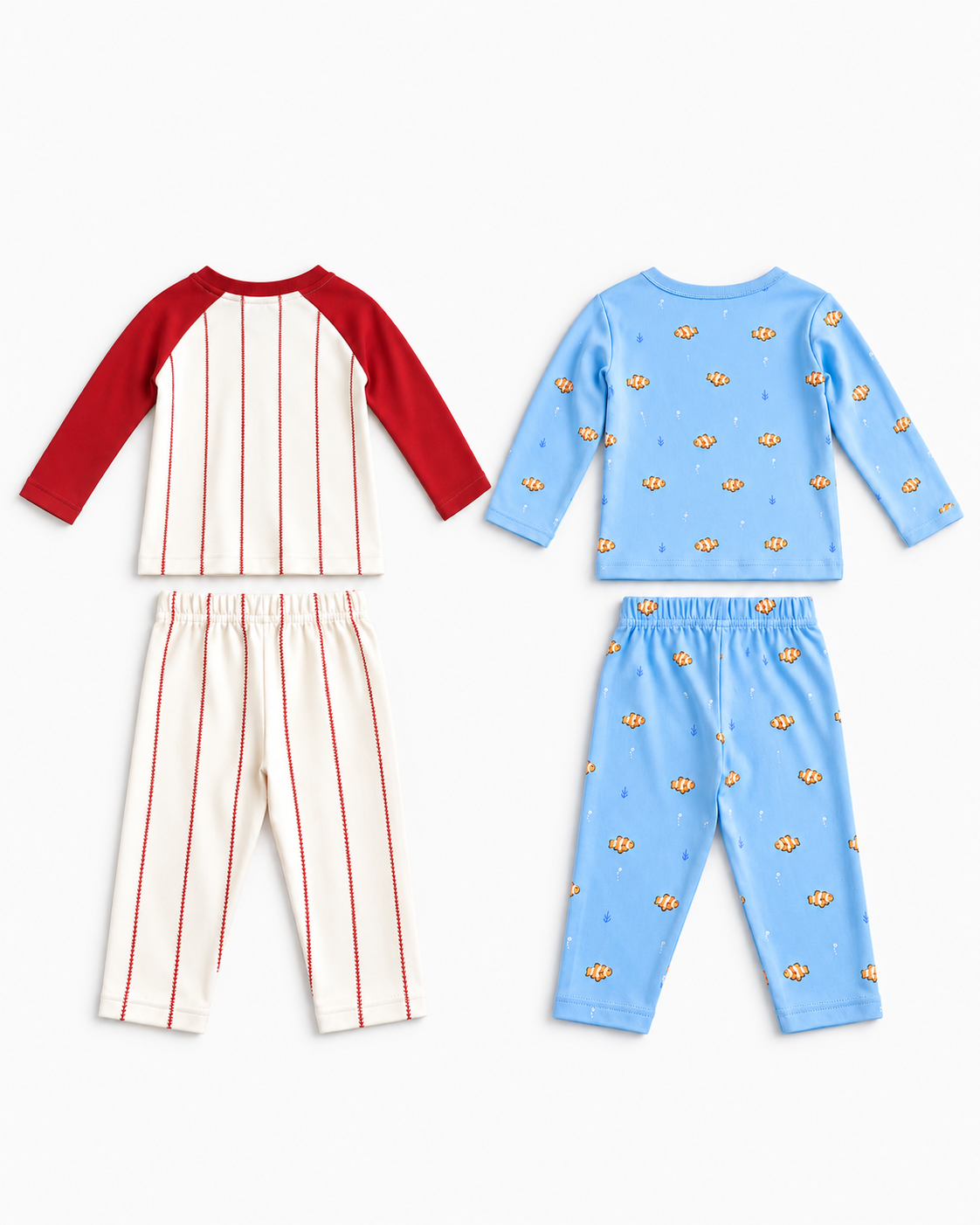 Night Suit 2-Piece Set | Raglan Baseball and Clownfish