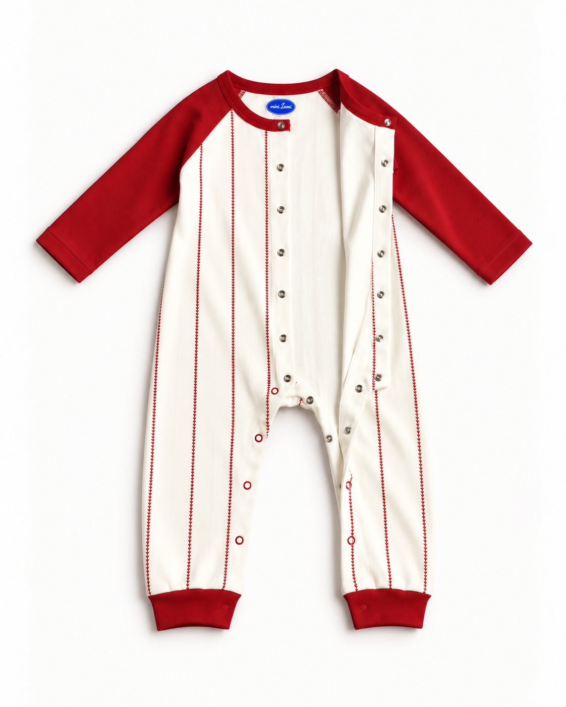 Romper — Raglan Baseball Design
