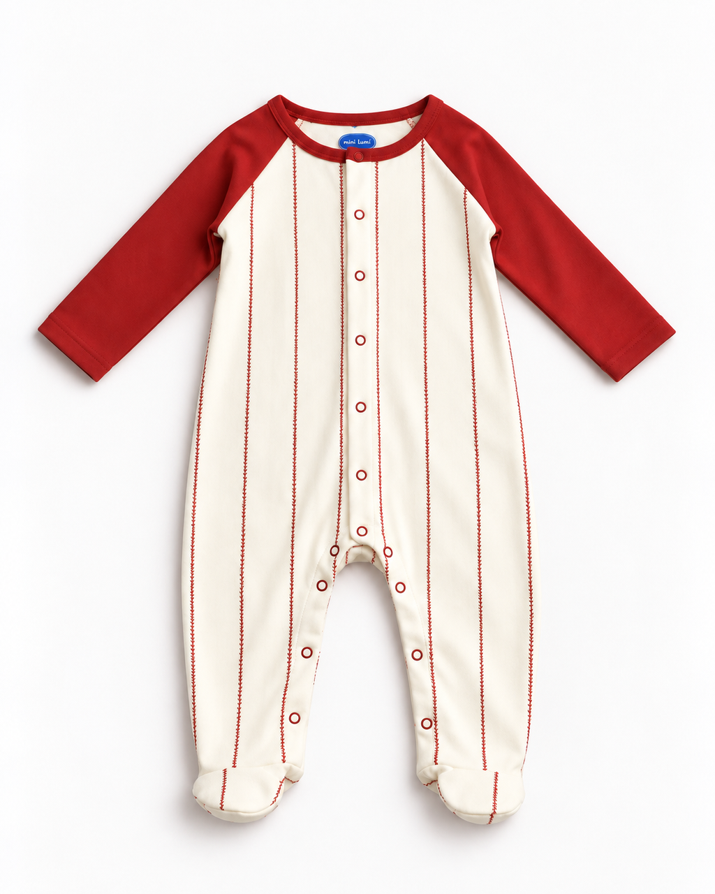 Sleepsuit — Raglan Baseball Design