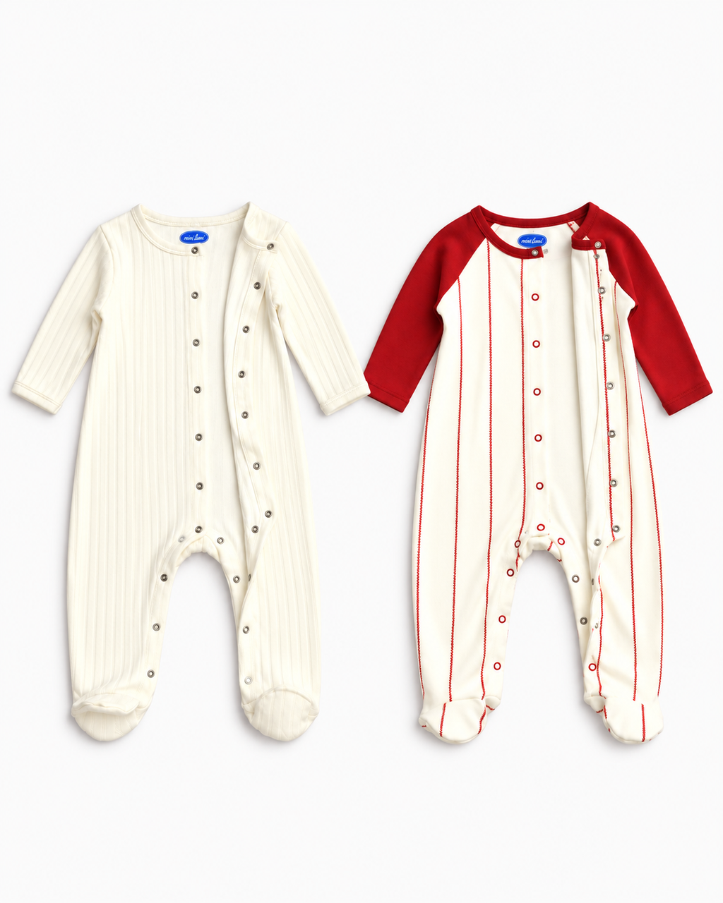 Sleepsuit 2-Piece Set | Raglan Baseball and Embroidered Dino